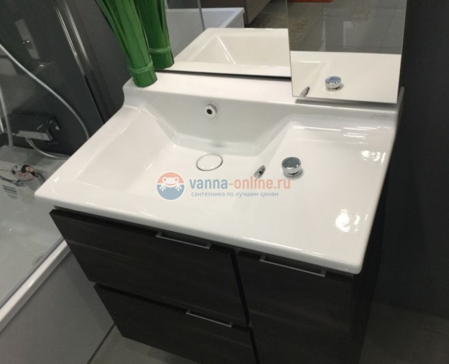 Тумба под раковину Jacob Delafon Soprano 80 EB1333-N28, цвет - медный бетон, 76 х 53,5 см