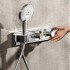 Смеситель для душа Hansgrohe RainSelect 15355600, 2 потребителя, термостатический, черный/хром Смеситель для душа Hansgrohe RainSelect 15355600, 2 потребителя, термостатический, черный/хром