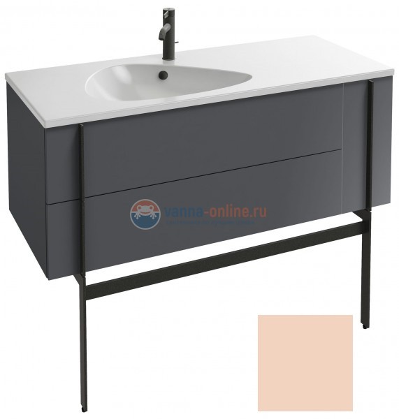 Тумба под раковину Jacob Delafon Nouvelle Vague 120 EB3036-S09, 3 ящика, цвет - телесный сатин