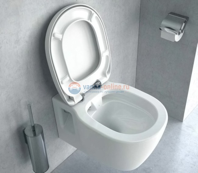 Безободковый подвесной унитаз Ideal Standard CONNECT Rimless E814901