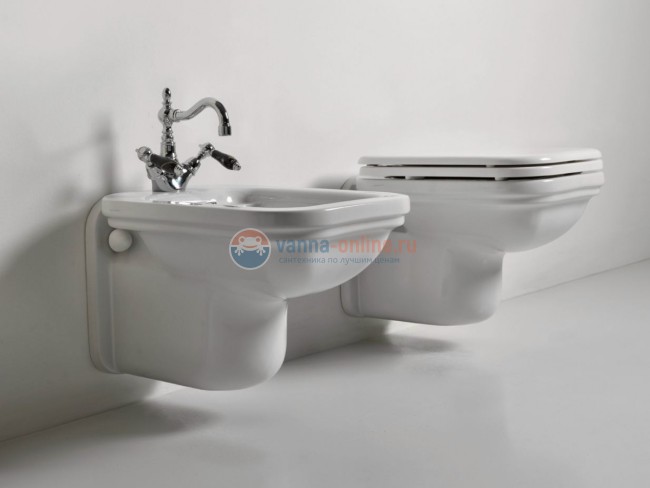 Подвесной унитаз Kerasan Waldorf 411501bi Подвесной унитаз Kerasan Waldorf 411501bi