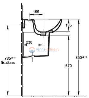 Полупьедестал Jacob Delafon Odeon E4723-00/18566W-00/