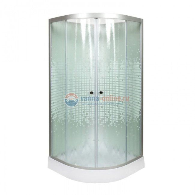 Душевая кабина Deto L 908 N 80 x 80 см, без крыши, с гидромассажем