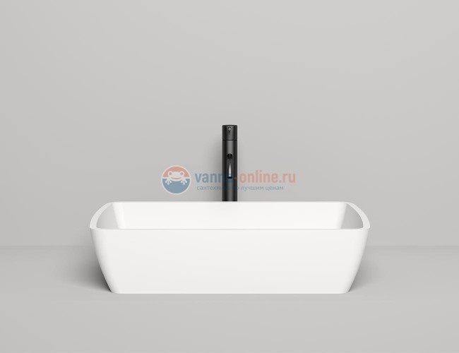 Раковина накладная Salini Gloria 311, 65 x 40 x 14,5 см, из материала Solix, матовая белая