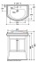 Тумба под раковину Kerasan Retro 734940