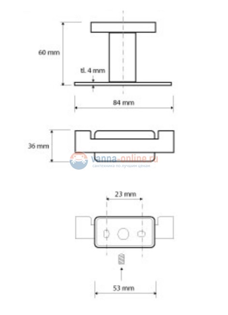 Крючок двойной Bemeta Niki 153106032 8.4 x 6 x 3.6 см, хром