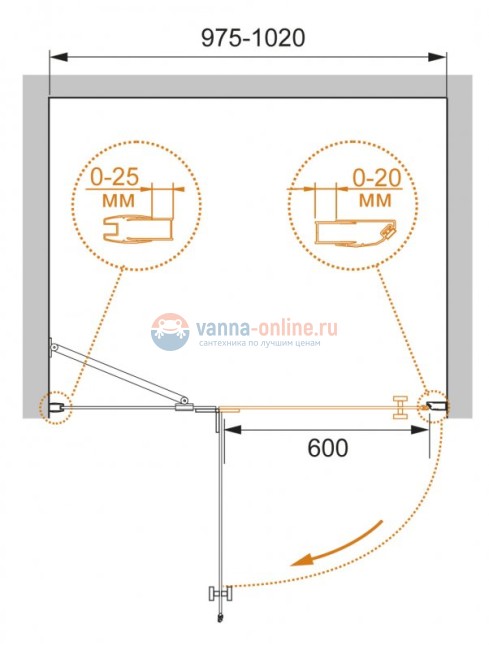 Душевая дверь в нишу Cezares CRYSTAL-S-B-12-100-C-Cr-R, 100 см, стекло прозрачное, цвет профиля хром, правосторонняя Душевая дверь в нишу Cezares CRYSTAL-S-B-12-100-C-Cr-R, 100 см, стекло прозрачное, цвет профиля хром, правосторонняя