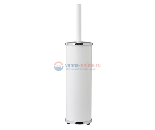 Ершик для унитаза WasserKRAFT K-1027WHITE, напольный, белый/хром