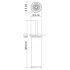 Ершик для унитаза WasserKRAFT K-1027WHITE, напольный, белый/хром