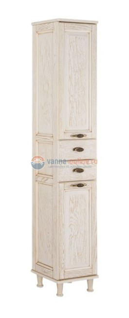 Пенал Aquanet Тесса 35 00185810, цвет жасмин-золото