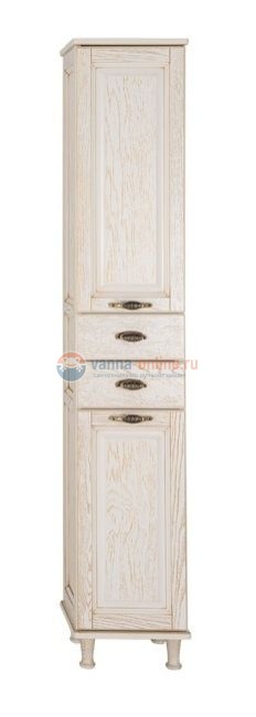 Пенал Aquanet Тесса 35 00185810, цвет жасмин-золото