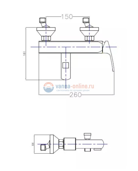 Смеситель Cezares Legend VM-03/24 цвет золото Смеситель Cezares Legend VM-03/24 цвет золото