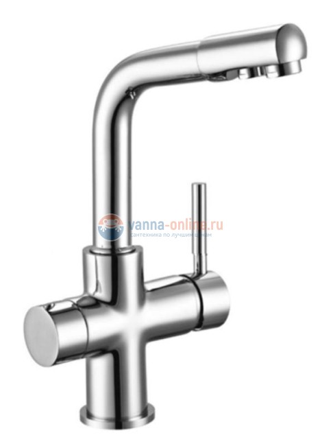 Смеситель для кухни Rush Gozo MS9035-31 с фильтром, хром