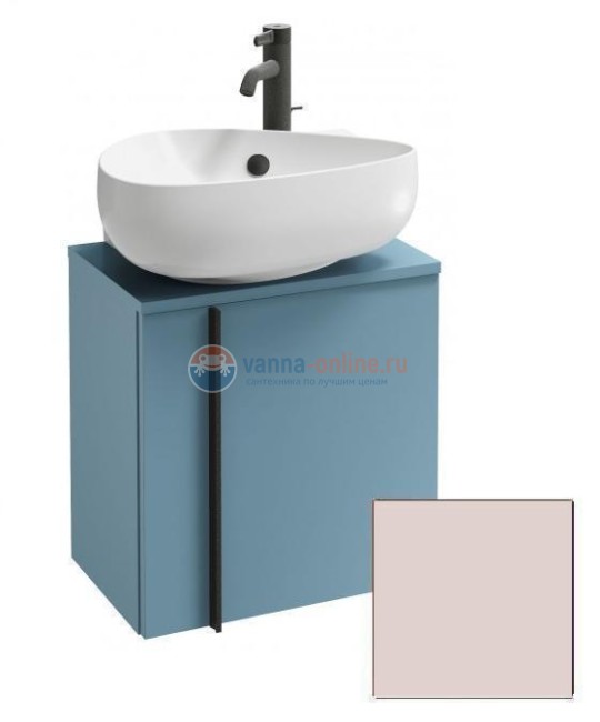 Тумба под раковину Jacob Delafon Nouvelle Vague 45 см, EB3045D-S42, цвет пыльная роза сатин, правая