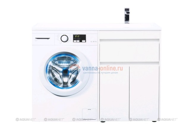 Тумба с раковиной Aquanet Токио 68 00236917 (подвесная, 1 ящик), цвет белый