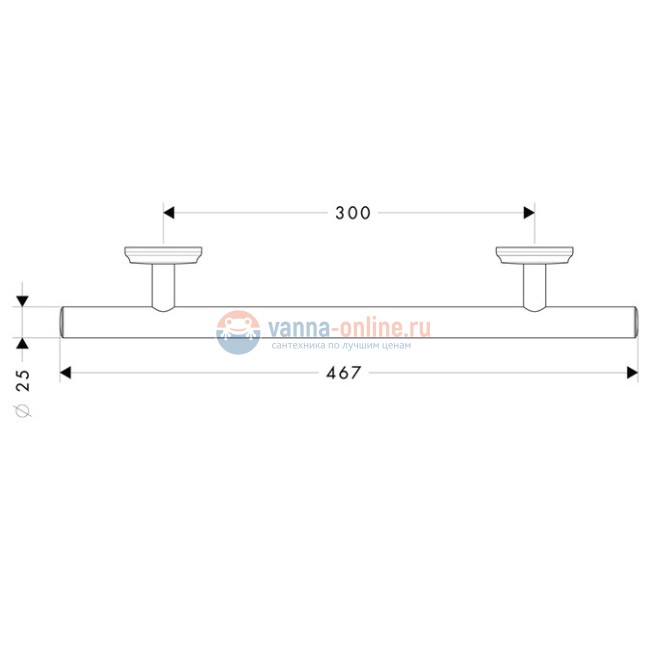 Поручень Hansgrohe Logis Classic 41613000