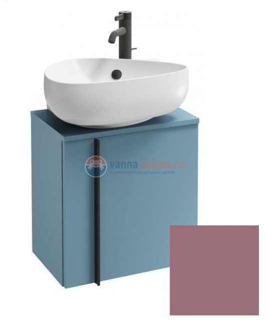 Тумба под раковину Jacob Delafon Nouvelle Vague 45 см, EB3045D-M71, цвет нежно-розовый матовый, правая