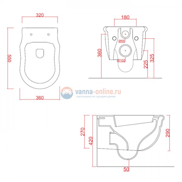 Подвесной унитаз ArtCeram Hermitage HEV010 01;00/EE51 белый