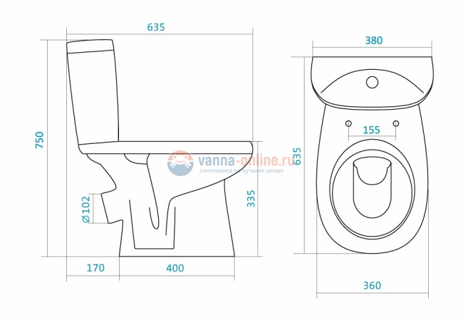 Напольный унитаз Santek Анимо WH302134 крышка стандарт Напольный унитаз Santek Анимо WH302134 крышка стандарт