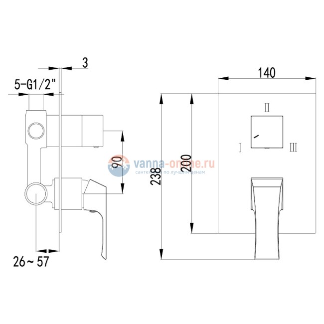 Смеситель Lemark Unit LM4528C для душа Смеситель Lemark Unit LM4528C для душа