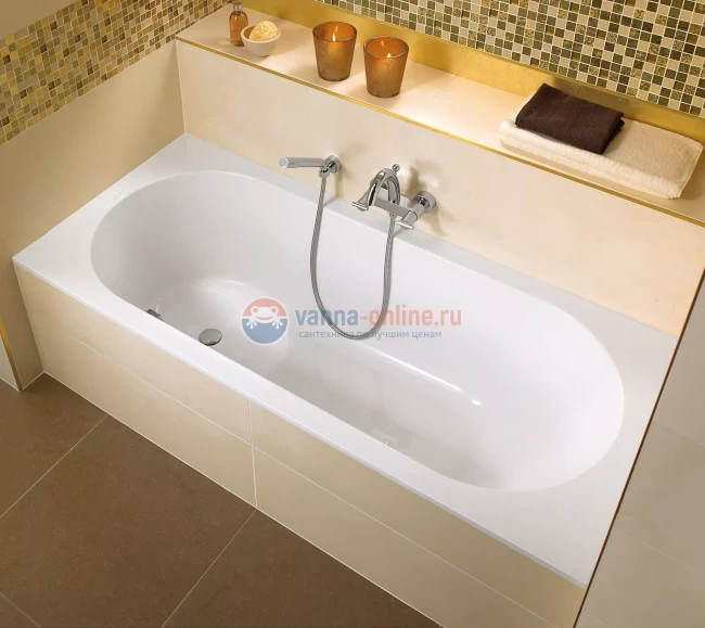Ванна Villeroy&Boch Libra UBQ180LIB2V-01, 180 x 80 см, Quaryl®, alpin Ванна Villeroy&Boch Libra UBQ180LIB2V-01, 180 x 80 см, Quaryl®, alpin