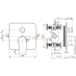 Встраиваемый смеситель для ванны/душа Ideal Standard EDGE A7124AA Встраиваемый смеситель для ванны/душа Ideal Standard EDGE A7124AA
