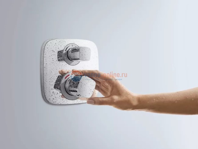 Смеситель Hansgrohe 15707000 Ecostat термостатический, с запорным вентилем