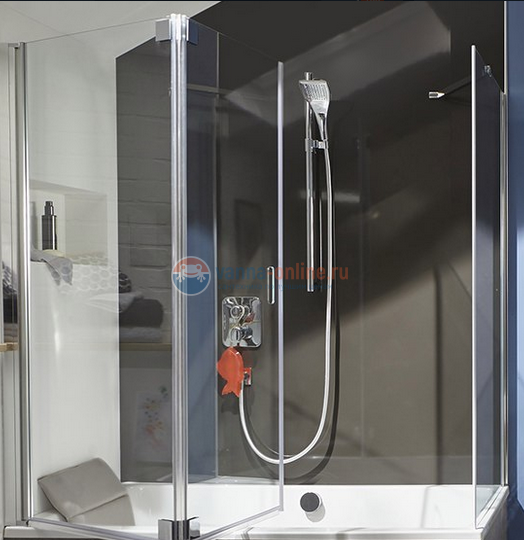 Душевой гарнитур Jacob Delafon EO с душем и метал. штангой 90 см. хром Душевой гарнитур Jacob Delafon EO с душем и метал. штангой 90 см. хром