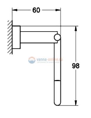 Бумагодержатель Grohe Essentials Cube 40507000