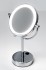 Настольное двустороннее косметическое зеркало WasserKRAFT K-1005 с 3-х кратным увеличением и с Led-подсветкой, цвет держателя - хром Настольное двустороннее косметическое зеркало WasserKRAFT K-1005 с 3-х кратным увеличением и с Led-подсветкой, цвет держателя - хром