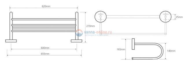 Полка Bemeta Omega 104205172