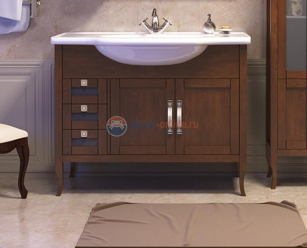 Тумба под раковину Opadiris МИРАЖ 100, 00-00000056, светлый орех Тумба под раковину Opadiris МИРАЖ 100, 00-00000056, светлый орех