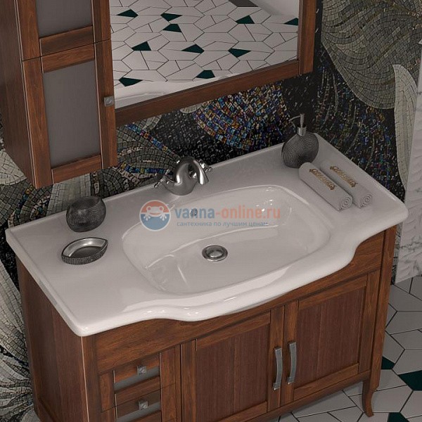 Тумба под раковину Opadiris МИРАЖ 100, 00-00000056, светлый орех Тумба под раковину Opadiris МИРАЖ 100, 00-00000056, светлый орех