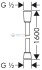 Шланг для душа Hansgrohe Sensoflex 28136000, 1,60 м Шланг для душа Hansgrohe Sensoflex 28136000, 1,60 м