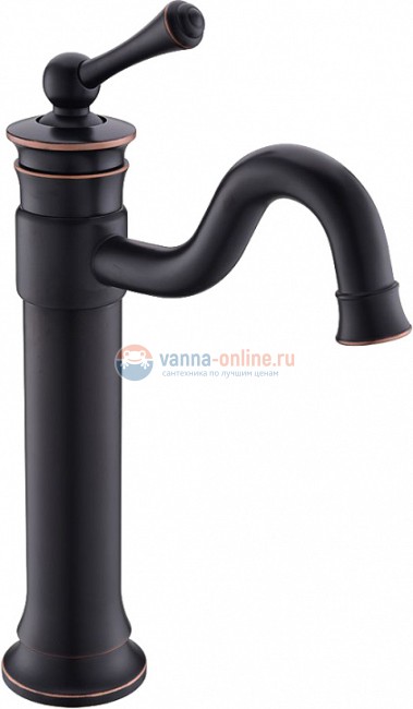 Смеситель Timo Adelia 6011/04F black antique для раковины высокий Смеситель Timo Adelia 6011/04F black antique для раковины высокий