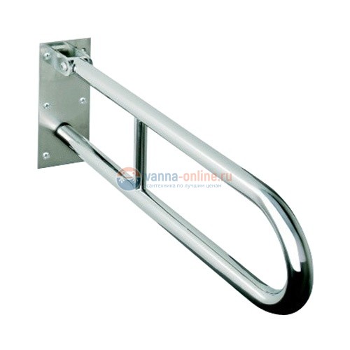 Oпopный U-oбpaзный пopучeнь Bemeta Help 301102071 61.6 см с перемычкой, хром глянцевый