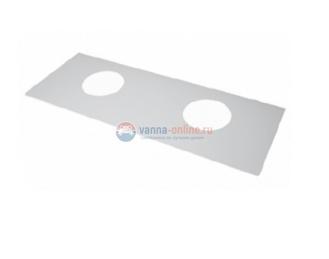 Столешница Dreja W 125 см, 99.9401, стеклянная с 2 отверстиями для раковин Столешница Dreja W 125 см, 99.9401, стеклянная с 2 отверстиями для раковин