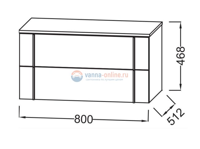 Тумба под раковину Jacob Delafon Nouvelle Vague 80 см, EB3054-M43, цвет аквамарин матовый