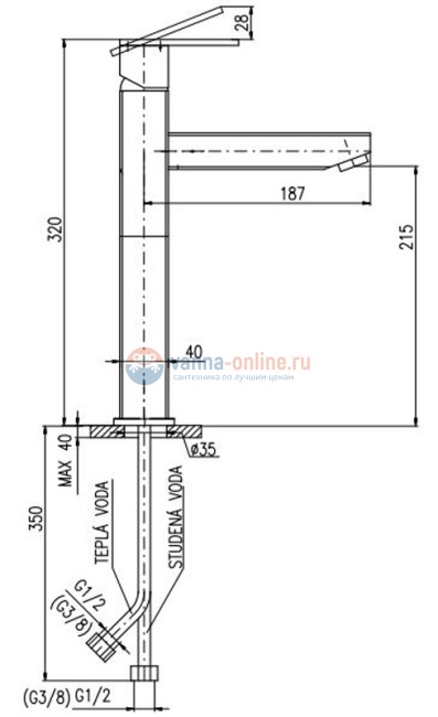 Смеситель для раковины Rav-Slezak Loira LR530.5Z, золото Смеситель для раковины Rav-Slezak Loira LR530.5Z, золото