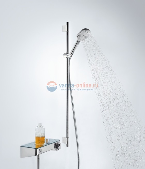 Душевой гарнитур Hansgrohe Raindance Select E 120 26621400, 90 см, хром/белый Душевой гарнитур Hansgrohe Raindance Select E 120 26621400, 90 см, хром/белый