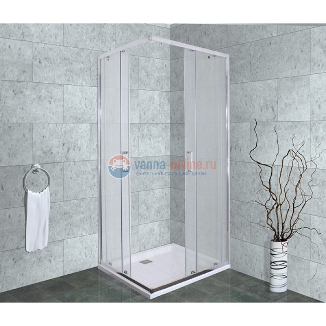 Душевой уголок Timo Altti-619 F Foggy Glass, стекло матовое дымчатое, 90 х 90 х 190 см