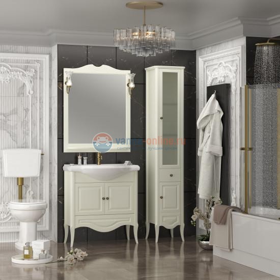 Пенал Opadiris Брунелла 35 см напольный, слоновая кость, правый Пенал Opadiris Брунелла 35 см напольный, слоновая кость, правый