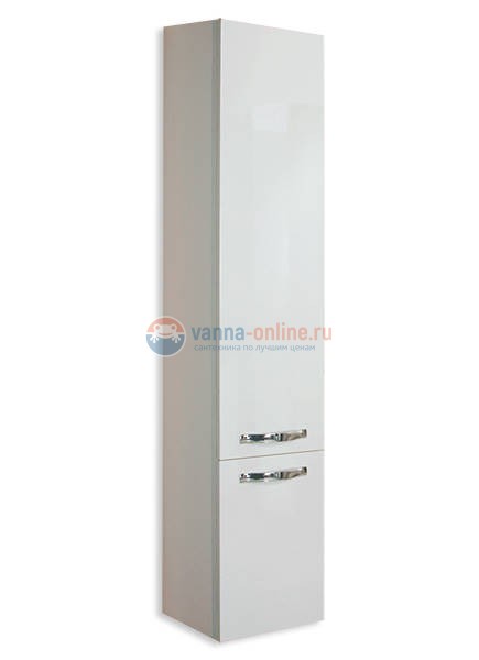 Шкаф-пенал Акватон Ария М черный глянец