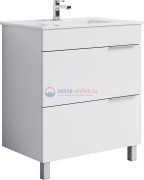 Тумба с раковиной Aqwella Бриг 75 Br.01.07/2/W, белый