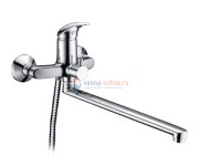 Однорычажный смеситель универсальный WasserKRAFT ISEN 2602L с длинным поворотным изливом 35 см, хром Однорычажный смеситель универсальный WasserKRAFT ISEN 2602L с длинным поворотным изливом 35 см, хром