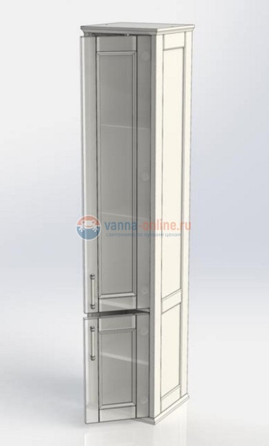 Пенал Aquanet Бостон М 36, белый матовый