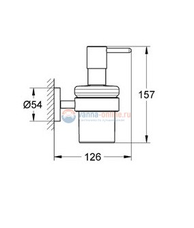 Дозатор для жидкого мыла Grohe Essentials 40448001 с держателем