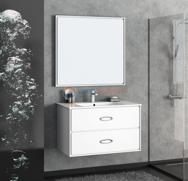 Зеркало Smile Монтэ 90 Z0000012243, Серый матовый Зеркало Smile Монтэ 90 Z0000012243, Серый матовый