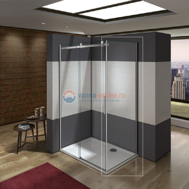 Неподвижная стенка RGW Z-15, 03221510-11, 100 х 200 см, профиль - хром Неподвижная стенка RGW Z-15, 03221510-11, 100 х 200 см, профиль - хром