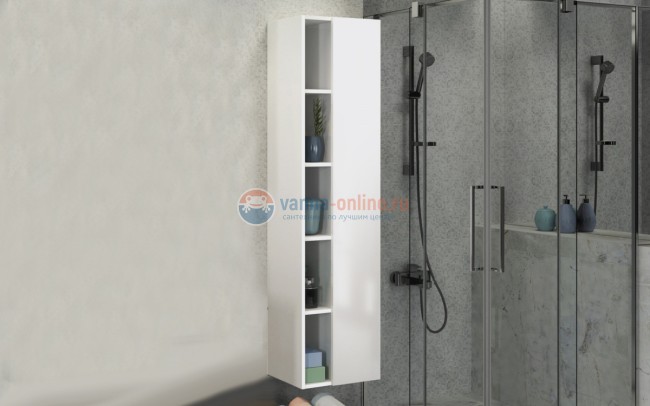 Шкаф-колонна Comfortу Милан-40 белый